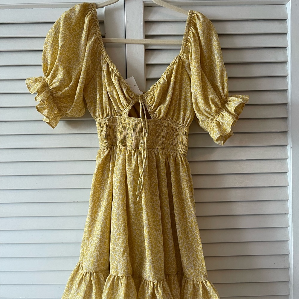 NWT Yellow Mink Dress